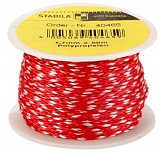 Шнур каменщика Stabila 1,7мм х50 м белый/красный, 40465