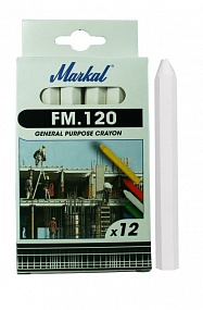 Универсальный строительный мелок Markal FM.120, белый, 44010100