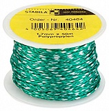 Шнур каменщика Stabila 1,7мм х50 м белый/зеленый, 40464