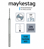 Твердосплавное центровочное сверло  MAYKESTAG (VHM) Din 1899, d 0.45, 0603500045100