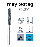 Твердосплавное сверло  MAYKESTAG (VHM) DIn 6539, d 1.2 ALUNIT, 0614700120100