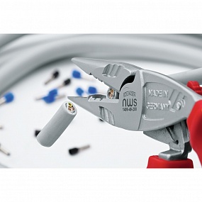 Эргономичные длинногубцы электромонтажные NWS ErgoMulti VDE, 200 мм