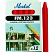 Универсальный строительный мелок Markal FM.120, красный, 44010300