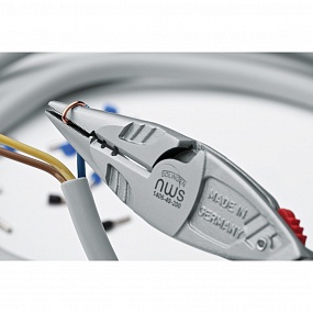 Эргономичные длинногубцы электромонтажные NWS ErgoMulti VDE, 200 мм