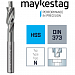 Цековка (Зенкер 180°) MAYKESTAG HSS,Ø15.0M8 Z=3, DIN 373, Тип N, medial, 0215001500100