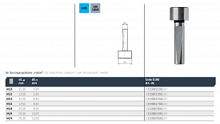 Цапфа ( пилотное сверло) для цековки MAYKESTAG HSS Ø 17.5 M16 DIN 1868, "medial", 0219001750100