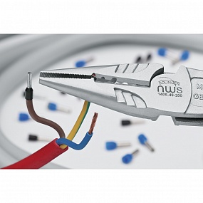 Эргономичные длинногубцы электромонтажные NWS ErgoMulti VDE, 200 мм