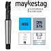 Цековка (Зенкер 180°) MAYKESTAG HSS, Ø26.0 M16 Z=3, DIN 375, Тип N, конический хв. (сменная цапфа), 0216002600100