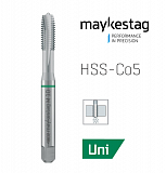 Метчик машинный MAYKESTAG HSS Co5 M 4 DIN 371, B, прямой, 0480200400100