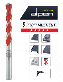 Универсальное сверла Alpen Profi Multicuts, L=85 , Ø 5.0, ProfiMulticuts-0017200500100