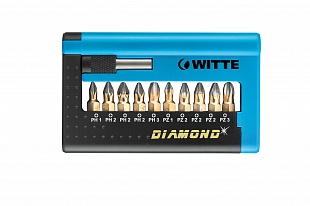 Набор бит Diamond 1/4'' 25 мм с держателем 11 пр., 28452