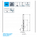 Двухступенчатое сверло MAYKESTAG HSS, Ø17.2(9.0)-M8 DIN 8374 RN-medial, 90° (191x130x19), 0084101720100