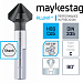 Зенкер MAYKESTAG HSSCo5%, 90°, Ø 6.3 DIN 335, Форма C, 3-гранный хв., Z=3 (102°-138°), ALUNIT, 0238700630100