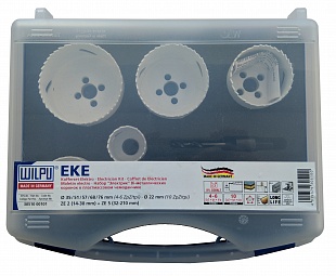 Набор биметаллических коронок (для электрика) EKE Wilpu