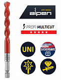 Универсальное сверла Alpen Profi Multicuts (hex), L=100, Ø 4.0, ProfiMulticuts-0027200400100