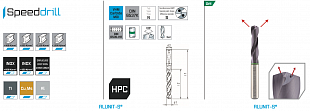 Твердосплавное сверло с СОЖ, MAYKESTAG (VHM) SPEED-DRILL Universal  d 4,60 (3хD) L-66 ALUNIT-S, 0671700460100