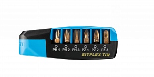 Набор бит TIN BITFLEX 1/4'' 25 мм с встроенной трещоткой, 25105